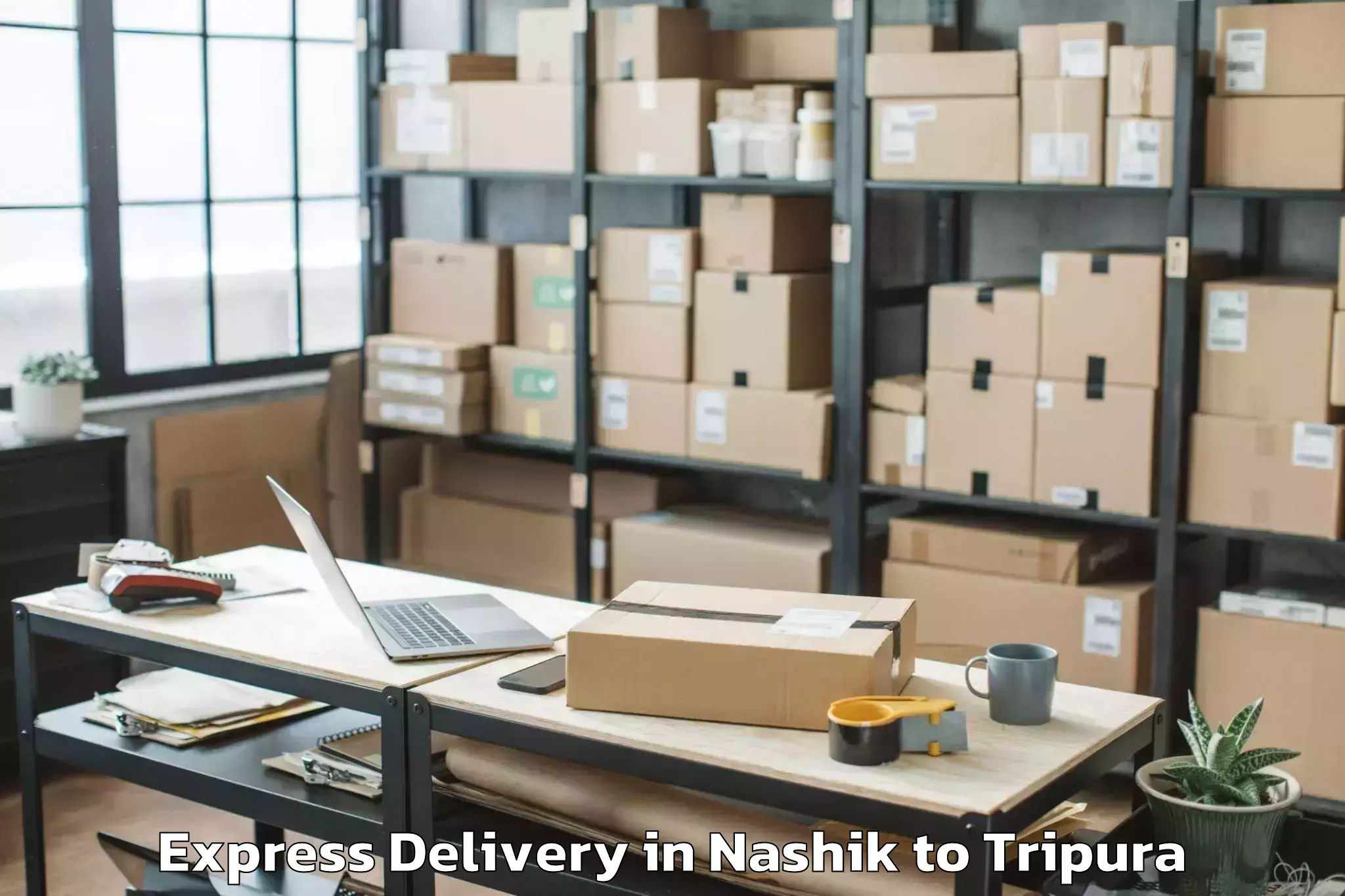 Nashik to Kamalpur Airport Ixq Express Delivery